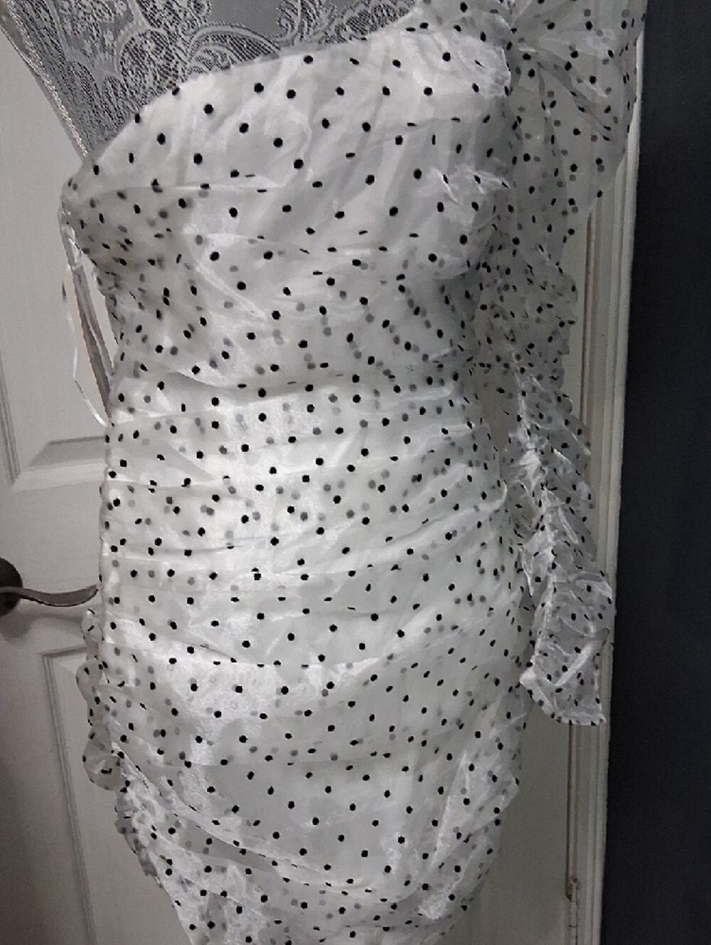 naked wardrobe White Lace Overlay Top - Picture 7 of 7